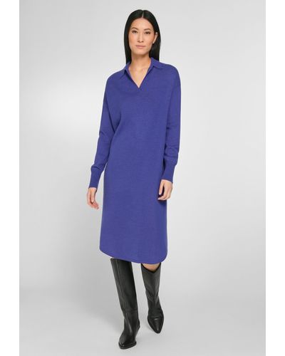 include Strickkleid New Wool mit klassischem Design - Blau