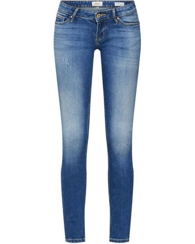 ONLY 7/8-Jeans Coral (1-tlg) Weiteres Detail, Plain/ohne Details - Blau