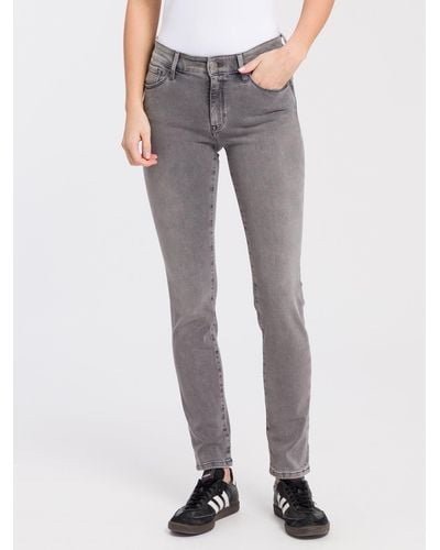 Cross Jeans CROSS ® Slim-fit-Jeans Anya - Grau