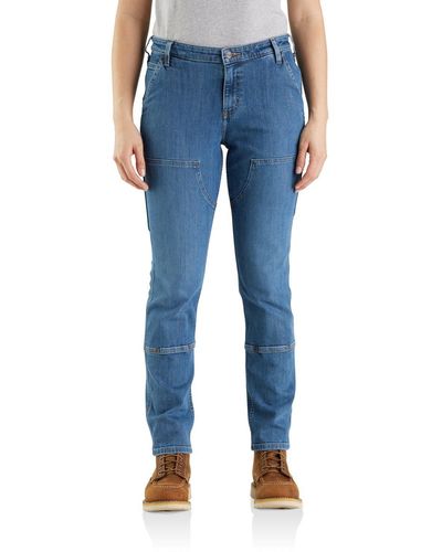 Carhartt Regular-fit- Jeans Double Front Straight - Blau