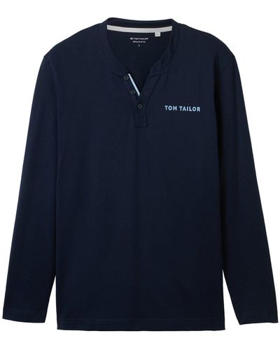 Tom Tailor Langarmshirt - Blau