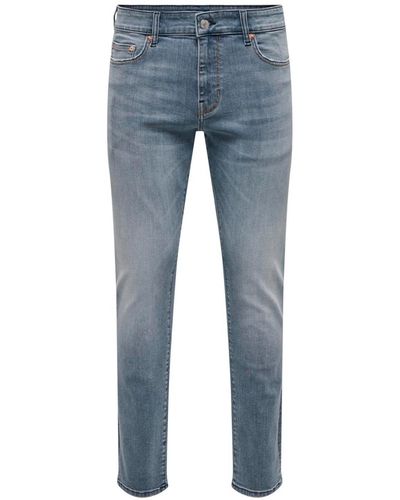 Only & Sons Slim-fit-Jeans - Blau