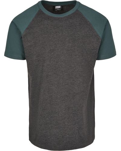 Urban Classics T-Shirt Raglan Contrast Tee - Grau