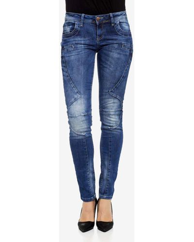 Cipo & Baxx Jeans mit Slim Fit-Schnitt - Blau