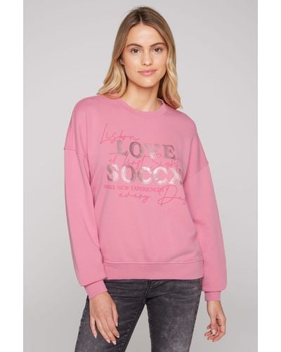 SOCCX Sweater aus Baumwolle - Pink