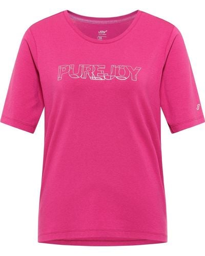 JOY sportswear Kurzarmshirt CAREN T-Shirt DARK FUCHSIA - Pink