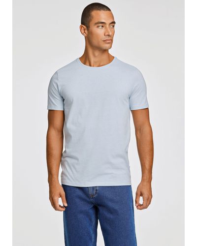 Lindbergh T-Shirt mit Rundhalsausschnitt - Blau