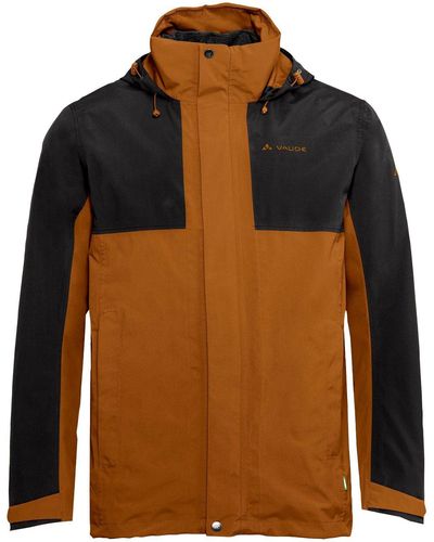 Vaude 3-in-1-Funktionsjacke Rosemoor 3in1 Jacket mit verstaubarer Kapuze - Mehrfarbig