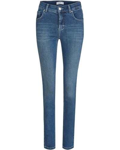 ANGELS JEANS SKINNY mid blue strong used 325 12.3358 - STRETCH - Blau