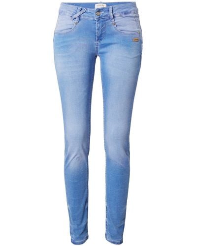 Gang 7/8-Jeans 94NELE (1-tlg) Plain/ohne Details - Blau