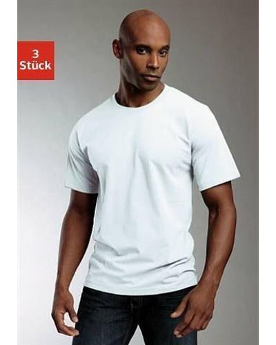H.i.s. T-Shirt (Packung, 3-tlg) aus Baumwolle perfekt als Unterziehshirt - Weiß