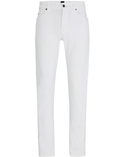 BOSS 5-Pocket-Jeans Delaware3- (1-tlg) - Weiß