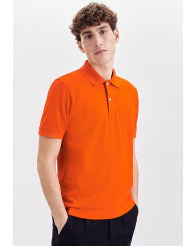 Seidensticker Poloshirt Regular Polo Uni - Orange