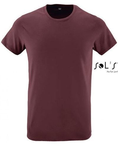 Sol's Rundhalsshirt Regent Fit T-Shirt - Lila