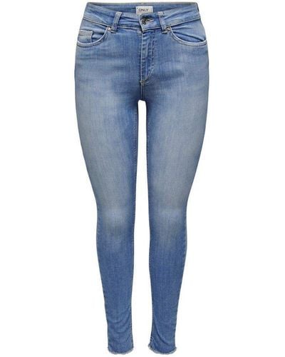 ONLY Ankle-Jeans Blush (1-tlg) - Blau