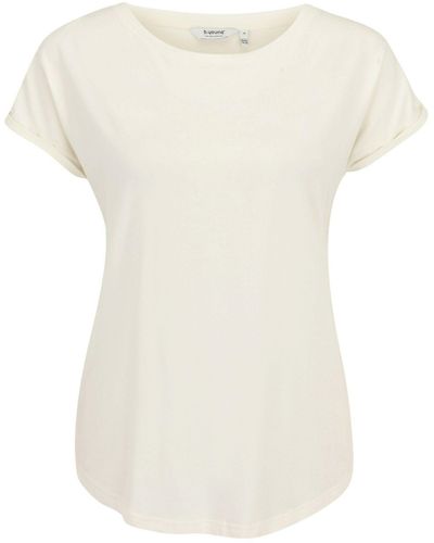 B.Young T-Shirt PAMILA (1-tlg) Weiteres Detail, Plain/ohne Details - Weiß
