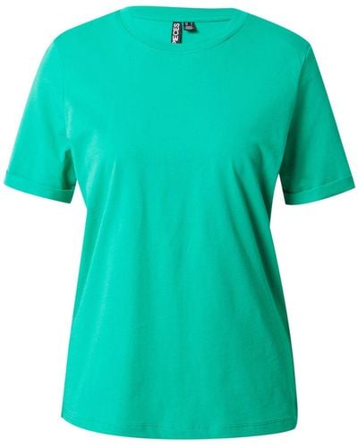 Pieces T-Shirt RIA (1-tlg) Plain/ohne Details - Grün