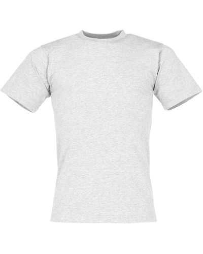 James & Nicholson Rundhalsshirt Round Heavy T-Shirt - Weiß