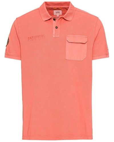Camel Active T-Shirt Polo 1/2Arm, Faded Red - Pink