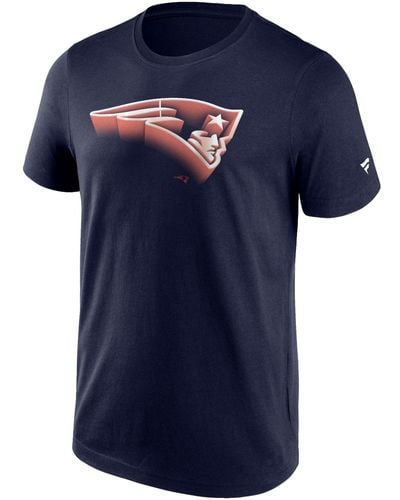 Fanatics Print-Shirt CHROME LOGO MLB NHL NFL Teams - Blau