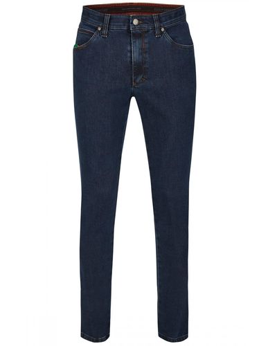Club of Comfort 5-Pocket-Jeans Henry High-Stretch-Denim mit Thermolite-Wärmeisolierung - Blau