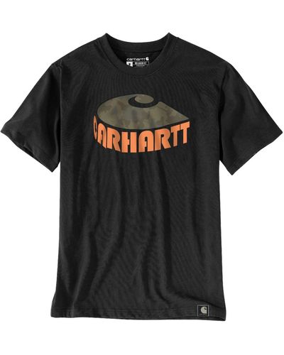 Carhartt T-Shirt Camo C Graphic - Schwarz
