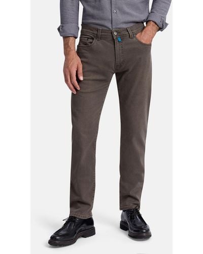 Pierre Cardin 5-Pocket-Jeans Lyon Tapered Colored Denim Futureflex - Grau