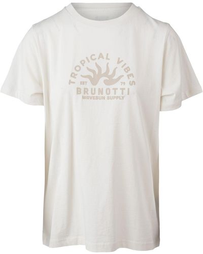Brunotti Kurzarmshirt Mathilde Women T-shirt Cream - Weiß