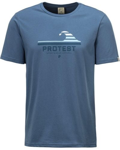 Protest Kurzarmshirt PRTWOLF t-shirt - Blau