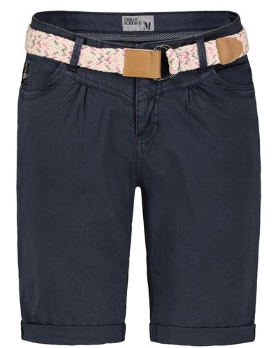 Sublevel Shorts Bermudas kurze Hose Baumwolle Jeans Sommer Chino Stoff - Blau