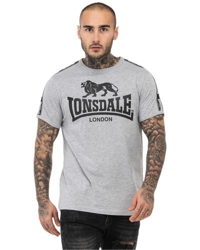 Lonsdale London T-Shirt Stour - Grau