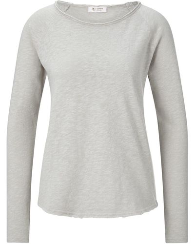 Rich & Royal T-Shirt Organic Heavy Jersey Longsleeve - Grau