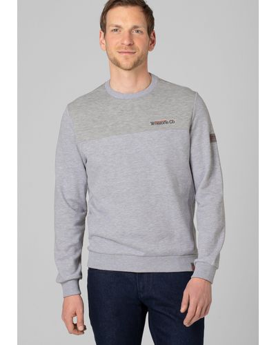 Timezone Sweater Hi-Tech Crewneck Sweatshirt - Grau