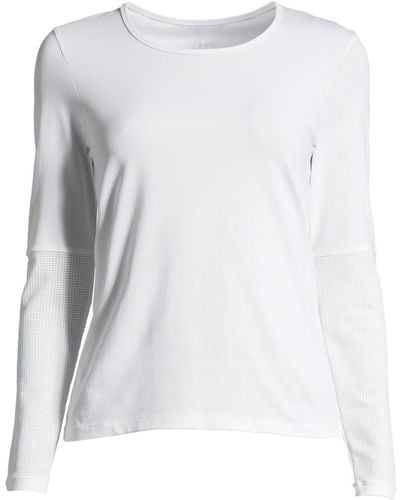 Casall Langarmshirt Iconic Long Sleeve White - Weiß