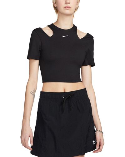 Nike T-Shirt Sportswear Essentials Short Sleeve Tee - Schwarz