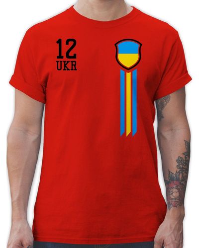 Shirtracer 12. Mann Ukraine - Rot