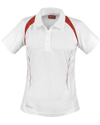 Spiro Team Spirit sports Poloshirt +Atmungsaktiv - Weiß