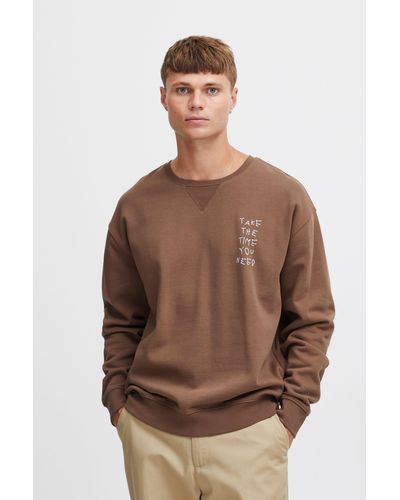 Solid Sweatshirt SDHalvard - Braun