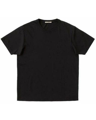 Nudie Jeans T-Shirt schwarz (1-tlg)