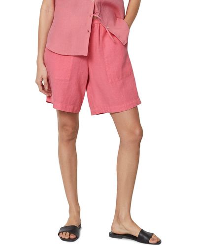 Marc O' Polo Shorts aus reinem Leinen - Pink