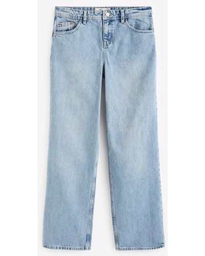 Next Weite Jeans mit weitem Beinschnitt (1-tlg) - Blau