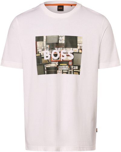 BOSS T-Shirt Teeheavyboss - Weiß
