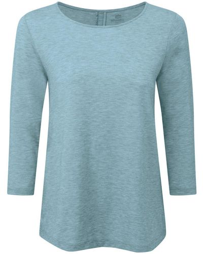 Sherpa /-Arm-Shirt Asha 3/4 Top - Blau