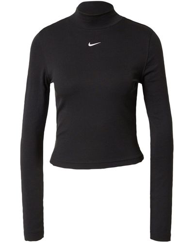 Nike Langarmshirt (1-tlg) Stickerei - Schwarz