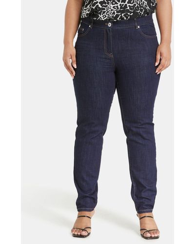 Samoon Stretch- 5-Pocket mit Stretchkomfort Betty Jeans - Blau