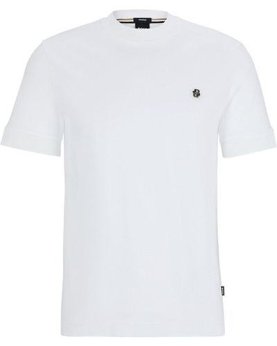 BOSS T-Shirt C-Taut 01 (1-tlg) - Weiß