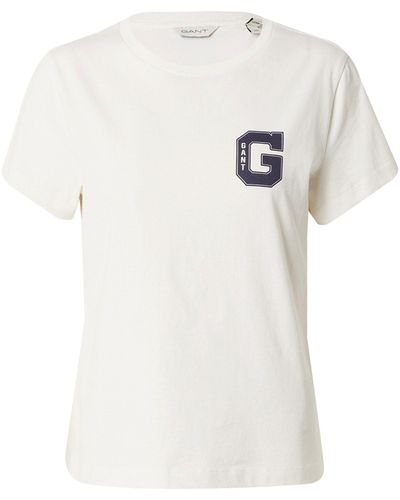 GANT T-Shirt (1-tlg) Plain/ohne Details - Weiß