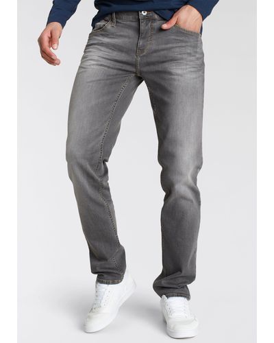 Alife & Kickin Straight-Jeans AlanAK Ökologische, wassersparende Produktion durch Ozon Wash - Grau