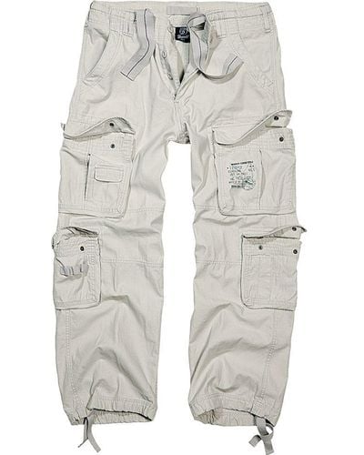 BRANDIT Cargohose Pure Vintage Pants - Weiß