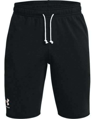 Under Armour ® UA Rival Shorts aus French Terry - Schwarz